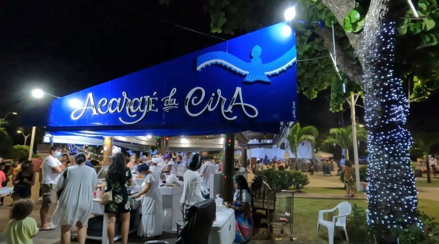 Acarajé da Cira no Largo da Mariquita em Salvador.